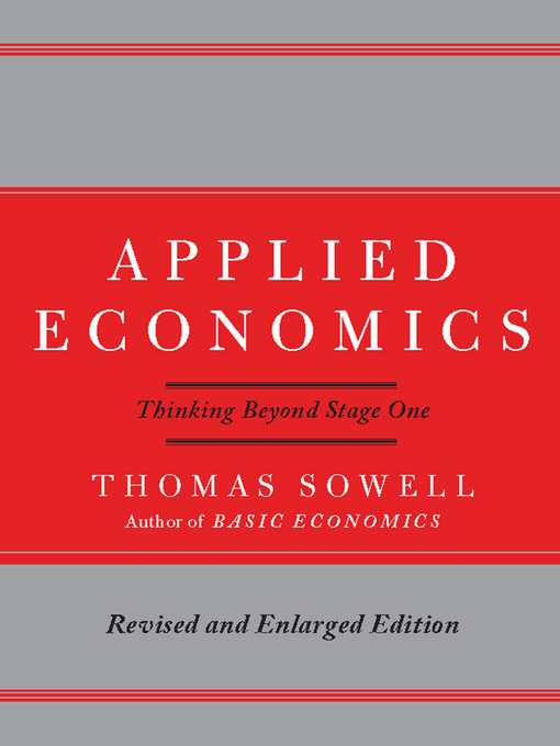 Title details for Applied Economics by Thomas Sowell - Available